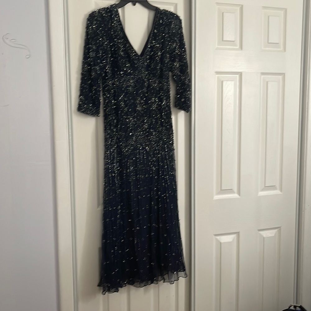 Beautiful sequin prom dress or ball room dress. Very classy!